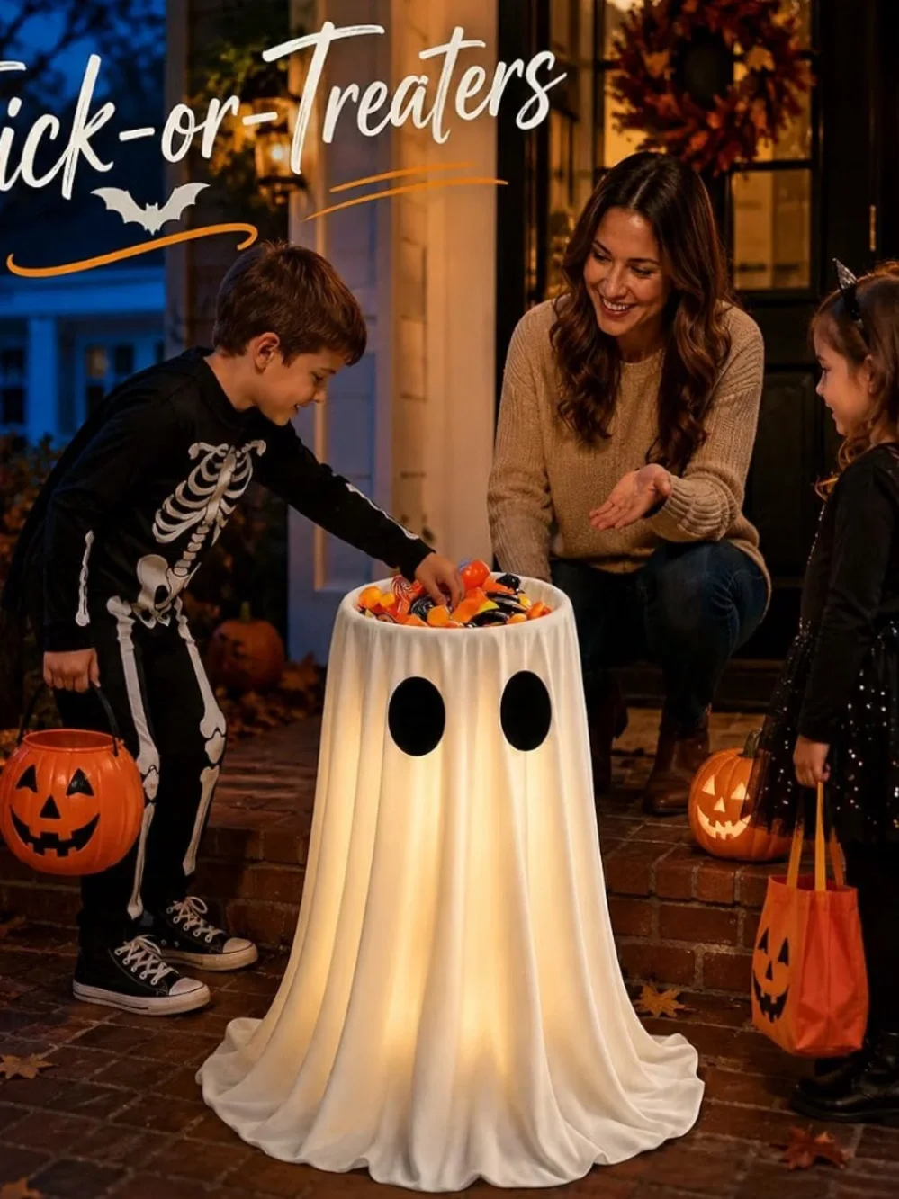 Halloween decorative white